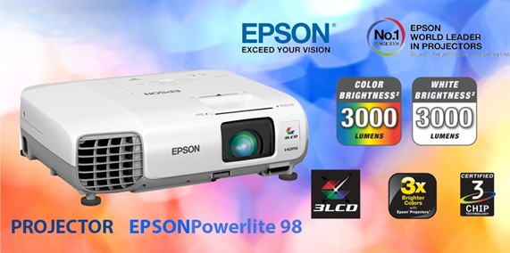 خرید ویدئو پروژکتور استوک Epson Powerlite 98